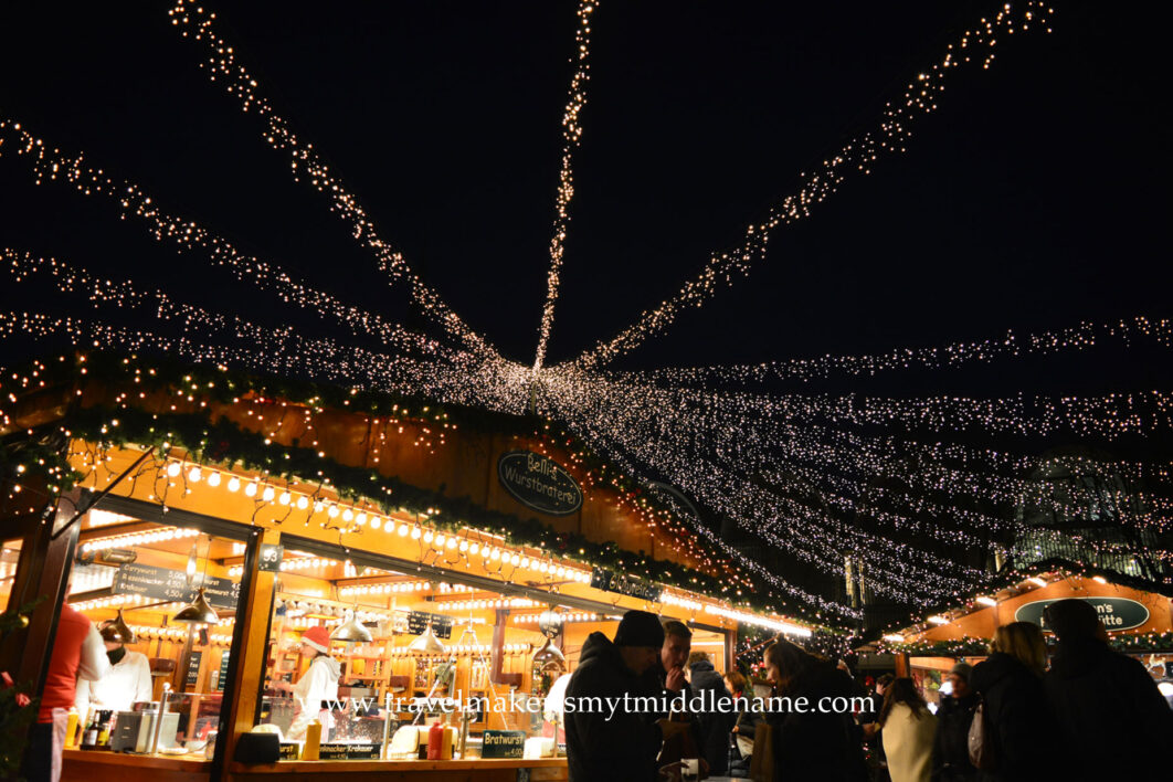 A Christmas market in Lübeck