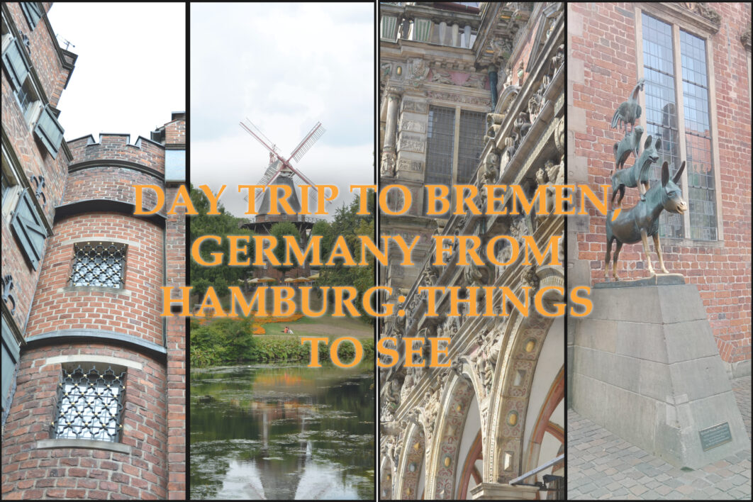 Four-picture montage of things to see in Bremen, Germany